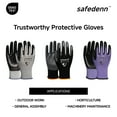 thumbnail image 2 of Safedenn 13G Nylon Safety Gloves, Touchscreen Compatible, Non-Slip, 12Pairs, Large, OEKO-TEX Certified, 2 of 10