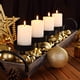 thumbnail image 2 of Juego de 100 bolas navideñas de plástico resistentes para decoración de interiores y exteriores, decoración para árbol de Navidad, color dorado, 2 of 4