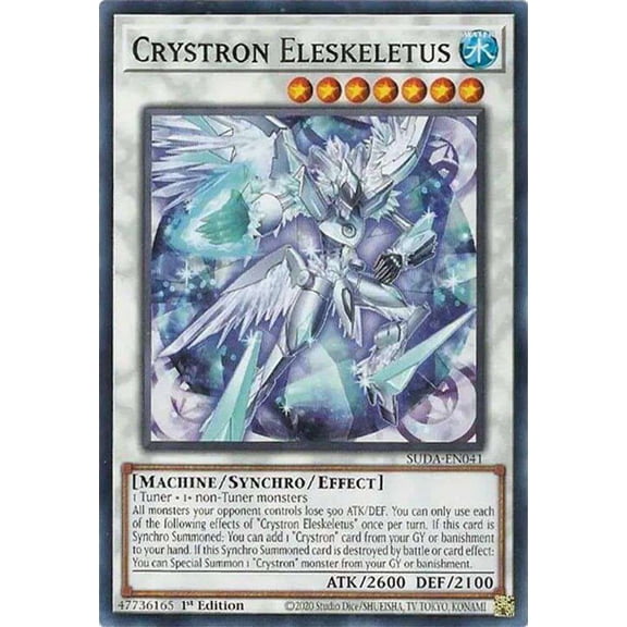 YuGiOh Supreme Darkness Common Crystron Eleskeletus SUDA-EN041