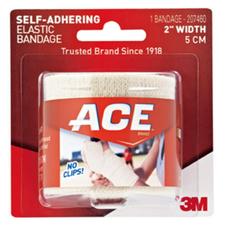 ACE Brand Self-Adhering Elastic Bandage, 2 in., Beige,