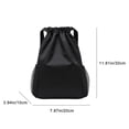 thumbnail image 3 of Drawstring Sports Backpack, Water-Resistant Nylon Gym Sack, Large Capacity Basketball Training Bag, Adjustable Shoulder Strap, Lightweight Outdoor Travel Duffel Storage Bag, 3 of 8