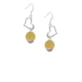 thumbnail image 2 of Delight Jewelry 12mm Stardust Round Goldtone Spinner Open Heart French Earrings, 2 of 4