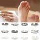thumbnail image 4 of 12 piezas/juego de anillos para los dedos del pie sencillos y ajustables para la playa, joyería bonita para los pies, 4 of 7