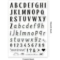 thumbnail image 5 of 1 Sheet Letter Clear Stamps Alphabets A-Z Transparent Stamps Number Silicone Stamp Rubber Stamp for Holiday Cards Making Journaling Photo Album Journal Scrapbooking 6.2x4.3inch, 5 of 7