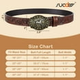 thumbnail image 7 of SUOSDEY Kids Western Belt for Boys Girls Genuine Leather Cowboy Cowgirl Belts with Detachable Buckle for Jeans Western Gifts, 7 of 7
