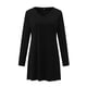 thumbnail image 4 of Mini vestido de Manga larga Fridja con Cuello en V negro informal sexy para mujer a la Moda S, 4 of 7