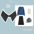 thumbnail image 6 of CAILDANL False Collar Peter Pan Blouse Detachable Choker Necklace Faux Collar, 6 of 6