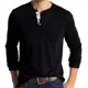 thumbnail image 1 of Camiseta Henley Casual Para Hombre Playera De Solapa Frontal, 1 of 6