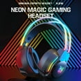thumbnail image 2 of X26 Wired Headset Gaming Headphones Glowing Over Ear Computer Game Headphones With Microphone For Esports, 2 of 9
