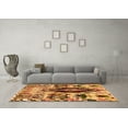 thumbnail image 3 of Ahgly Company Indoor Square Oriental Orange Modern Area Rugs, 4' Square, 3 of 4