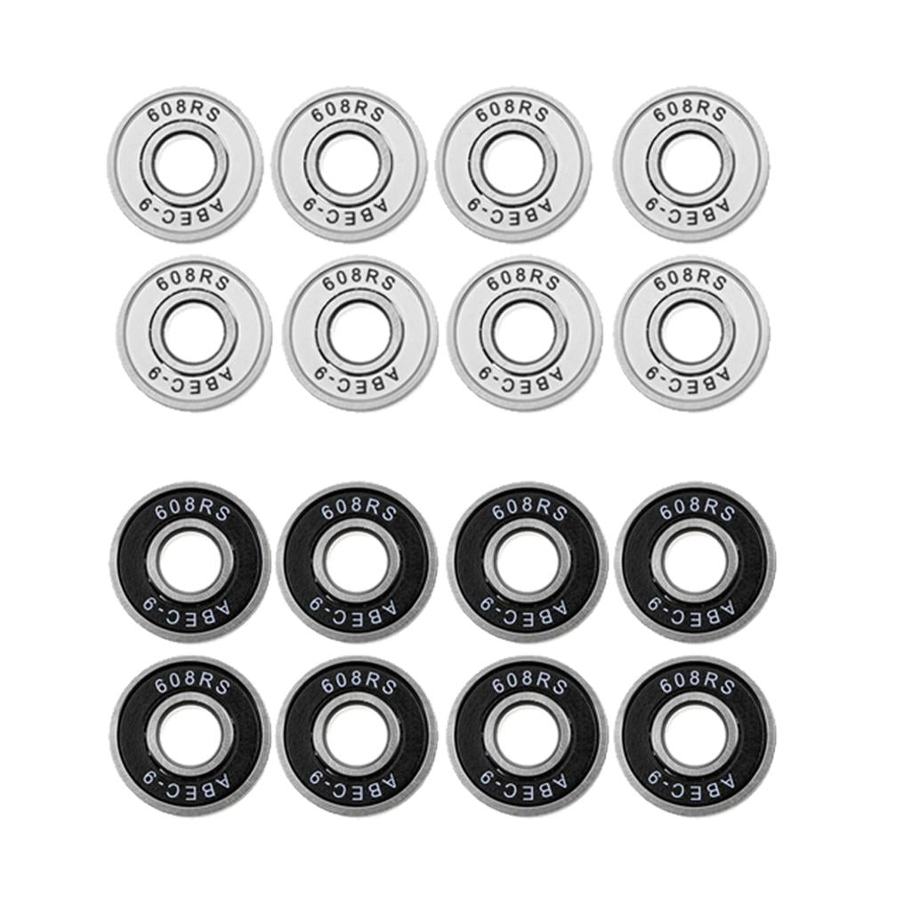 Patins à roulettes 8Pcs 608RS Billes Gorge Profonde Scooters Verts