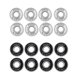 thumbnail image 1 of 16 Piezas 608RS Cola Cojinete de monopatín 8 mm para rodillo de hockey Blanco negro, 1 of 8