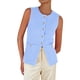 thumbnail image 1 of Chaleco tipo suéter PRETTYGARDEN para mujer, verano 2025, azul claro, 1 of 9