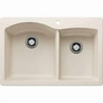 thumbnail image 3 of Blanco DIAMOND 1-3/4 Bowl Dual Deck SILGRANIT Sink Cafe Brown, 3 of 3