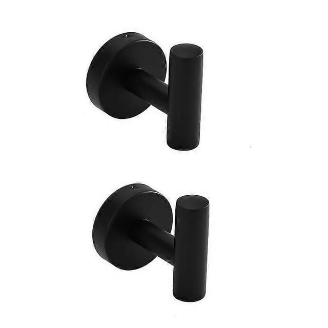 2 ganchos de pared para baño de acero inoxidable, toallero resistente al óxido y al agua.