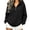 A-Black, variant on Womens Plus Size Sweatshirt Relaxed Fit Half-Zip Hoodie Long Sleeve Pullover Sweatshirt for Casual Wear