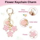 thumbnail image 3 of Llave de Encanto de Flor Rosa Uxcell, Llavero Enameled Inicial Floral Lindos para Mujeres Accesorios de Bolsa, 3 of 6