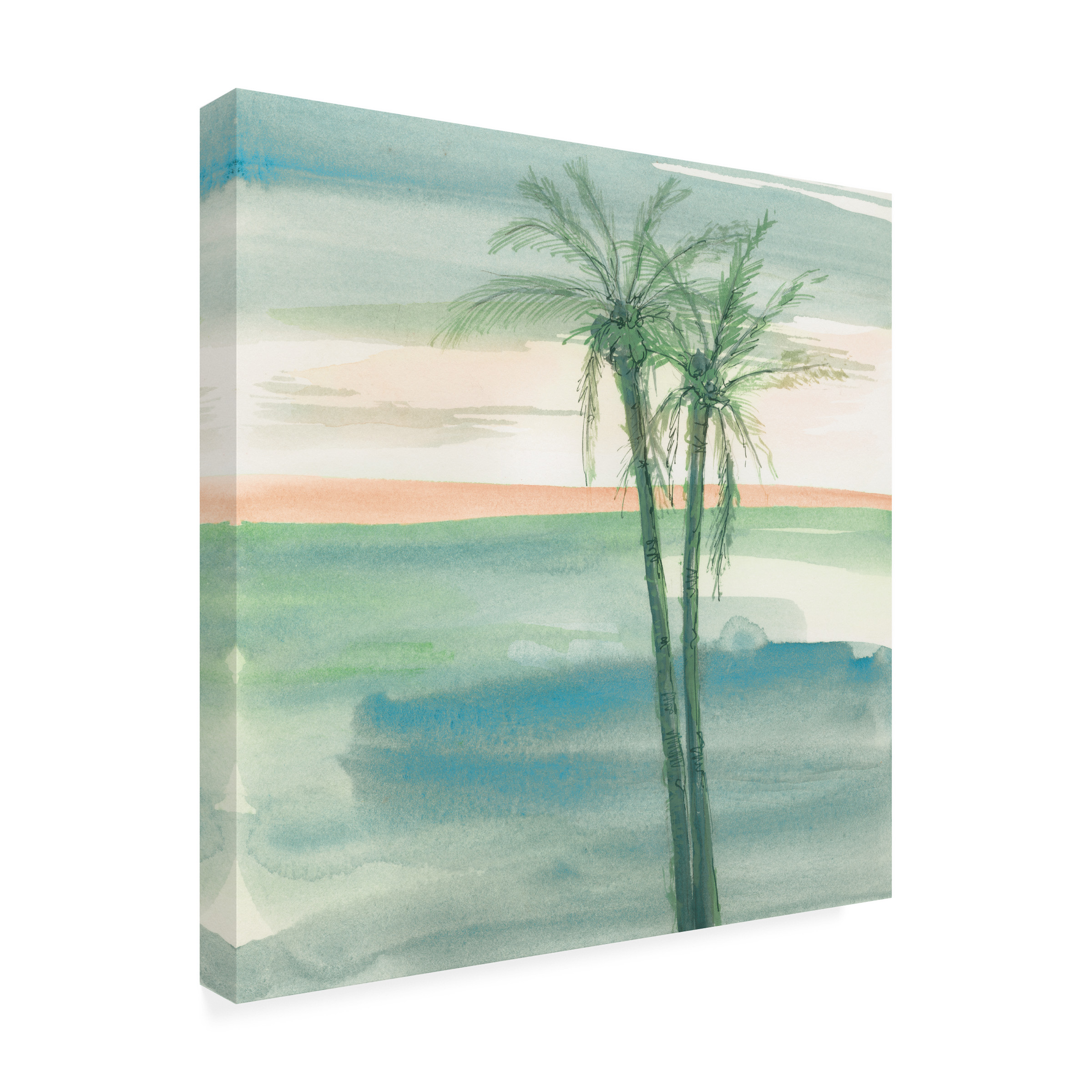 Trademark Fine Art 'Peaceful Dusk II Tropical' Canvas Art by Chris Paschke