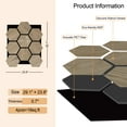 thumbnail image 6 of UNISOAR 29"x 23.8" 3D Hexagon DIY Acoustic Wall Paneling Natural Wood Veneer Decorative (Set of 4), 6 of 8