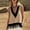 Khaki, variant on Babysbule Women's Western Cowboy Sleeveless V Neck Tank Top Contrast Trim Fringe Hem Casual Summer Blouse for Daily Wear Party Vacation