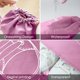 thumbnail image 2 of 20PCS-Rosa-Bolsa para zapatos de viaje, juego de bolsas para zapatos de lana impermeables y a prueba de polvo, con ventana transparente y cordón JM, 2 of 5