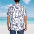 thumbnail image 3 of Lsque World Travel2 pattern Hawaiian Shirt for Men, Unisex Summer Beach Casual Short Sleeve Button Down Shirts-Medium, 3 of 9
