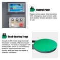 thumbnail image 3 of HPDMC Heavy Duty Automatic Pallet Stretch Wrap Machine with Integrated Scale and Label Printer - 4400 lbs Capacity, 110V AC, 65" Turntable, Industrial Stretch Film Wrapper for Warehouse & Logistics, 3 of 7