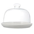 thumbnail image 4 of Cake Plate Dome Cover Lid Glass Stand Serving Platter Ceramic Dessert Server Covered, 4 of 6