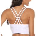 thumbnail image 1 of Deportivo Mujer Sujetadores Deportivos con Espalda Cruzado Tirantes Acolchadas Alto Impacto para Entrenamiento Yoga Correr Fitness nine bull  M, 1 of 5