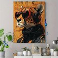 thumbnail image 4 of Qisvanset 12x16 Inch Fashion Cheetah Canvas Wall Art, Wild Animal Illustration Girls Bedroom Home Decor, 4 of 5