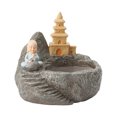thumbnail image 1 of Maceta de resina pequeño monje maceta de flores s bonsái para el Pagoda de 11x9x10cm kusrkot macetas suculentas, 1 of 7
