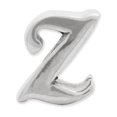 thumbnail image 3 of 925 Sterling Silver Charm For Bracelet Letter Z Script Bead Alphabet, 3 of 8