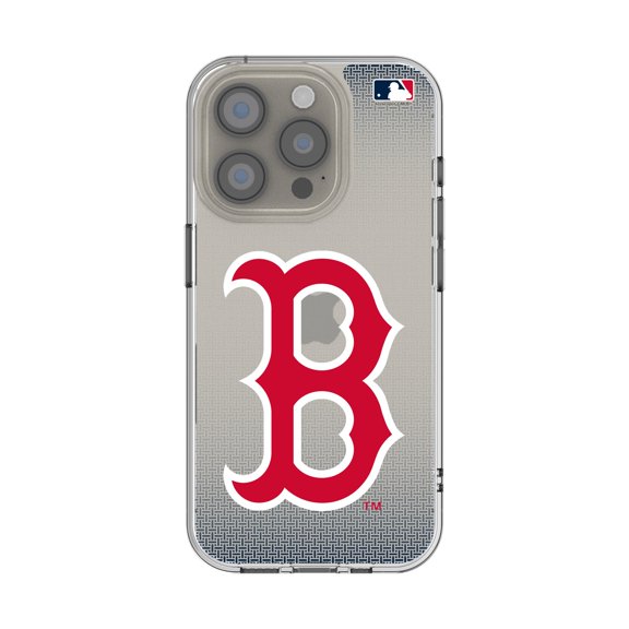 Boston Red Sox Linen Logo iPhone Clear Case