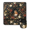 thumbnail image 2 of HELLHERO Sewing Machine Mat Daisy and Bird Design Mother's Day Protective Mat to Keep Sewing Accessories with 4 Pockets, 2 of 5