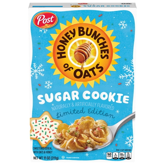 Post Honey Bunches of Oats SUGAR COOKIE, Limited edition 11oz