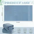 thumbnail image 4 of Large Bath Sheet Towels 35 x 63 inches, Jumbo Bamboo Viscose Towels for Kids and Adults, Ultra Soft Towels for Sports, Fitness, Spa, Pool, Gym, Light Blue, 2-pack, 4 of 9