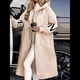 thumbnail image 4 of Chaqueta Cortavientos de Punto con Capucha y Larga para Mujer, de Gran Tamaño, Informal, con Cordón Ajustable en la Cintura y Cremallera. Albaricoque XXXL, 4 of 7