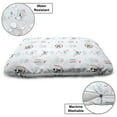 thumbnail image 3 of Panda Pet Bed, Doodle Style Cheerful Time Characters Unicorn Clouds Rain and Hearts Drawn by Hand, Resistant Pad for Dogs and Cats Cushion with Removable Cover, 24" x 39", Multicolor, by Ambesonne, 3 of 4