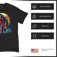 thumbnail image 6 of Full Moon Bigfoot T-shirt Hiking Sasquatch Hide and Seek Champion Men's Tee, 6 of 7