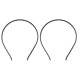 thumbnail image 1 of EeaseMX 2 unids creativo bricolaje cabello aro de cabello moda heavebands hechos a mano diademas (negro), 1 of 7