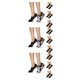 thumbnail image 4 of Guardurnaity 4 Pairs Women Socks Slippers Invisible Shopping Short Clothing Breathable Simple Accessory Sock Seamless Home Daily Thin Type1, 4 of 5