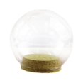 thumbnail image 1 of Display with Cork Base Decorative Protective Stand Birthday Cloche Dome 15cmx15cmx15cm, 1 of 9