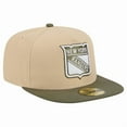 thumbnail image 3 of Men's New Era  Tan/Olive New York Rangers Color Pack Two-Tone 59FIFTY A-Frame Fitted Hat, 3 of 5