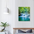 thumbnail image 3 of JRXY Peaceful Waterfall Large Canvas Paintings Wall Art Modern Gallery Wrapped Landscape Forest Giclee Canvas Print Artwork Photo Pictures for Living Room Bedroom Decorations 16x20in 16x20 in, 3 of 4