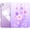 Amethyst Petals, variant on Clear Ultra-thin Case + Pencil Holder for iPad 10th/11th Gen