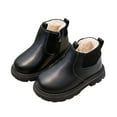 thumbnail image 2 of Fozruso Fashion Autumn Children Girls Sports Shoes Flat Thick Bottom Non Easy To Wear PU Upper Comfortable Boots,Warm Lined Boots Sizes 6 Little Kid(1-1.5 Years), 2 of 6