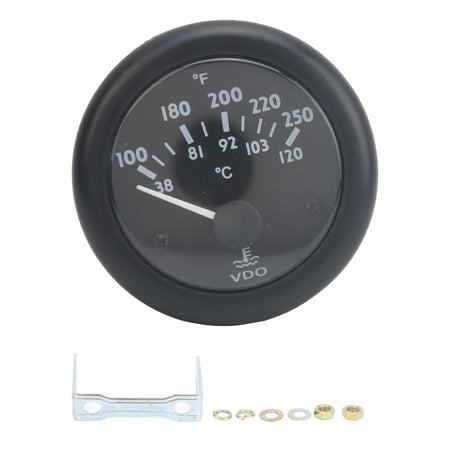 

Pointer Water Thermometer Water Temperature Measure Tool 38-120 Degrees Celsius For Generator Sets For Engineering Vehicles DC24V DC12V