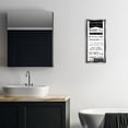 thumbnail image 3 of Stupell Industries Black Bathroom Rules Typography Painting Gray Floater Framed Canvas Art Print Wall Art, 11 x 25, 3 of 10