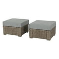 thumbnail image 5 of Better Homes & Gardens Bellamy Outdoor 2pk Ottomans, Gray Wicker/Gray Cushion, 5 of 9