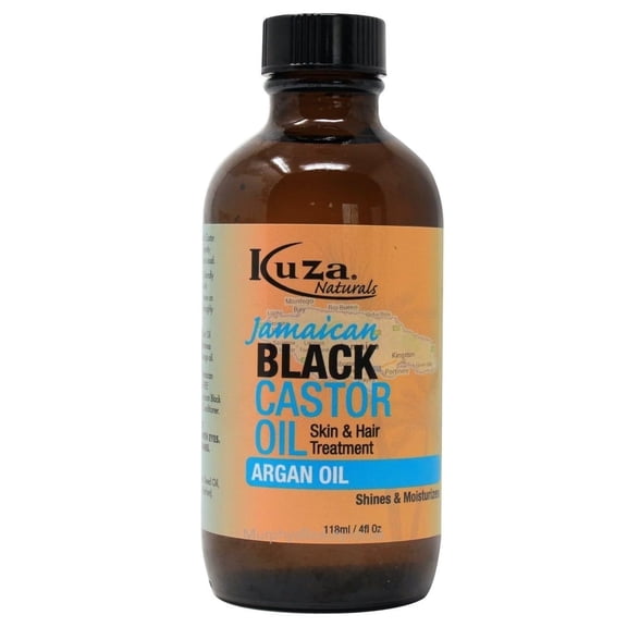 Kuza Jamaican Black Castor Oil for Skin and Hair Treatment, Extra Dark, 4 Oz